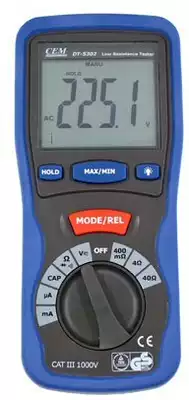 Four-wire low resistance measuring instrument DT-5302 mV milli ohm meter large capacitance meter Resistance Tester milli-table