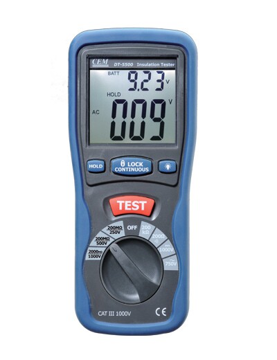 DT-5500 数字绝缘表绝缘电阻测试仪高精度数字绝缘电阻表检测器