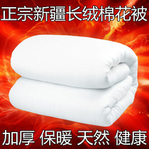8 kg Xinjiang quilt winter quilt plush cotton cotton cotton flocculation handmade cotton tire mattress pad quilt thickened warm quilt