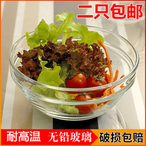 Lemiya microwave oven special tempered glass bowl heat-resistant full transparent bowl Rice bowl Soup bowl Stackable bowl