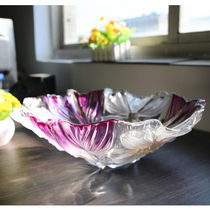 Clear Barn Handling Germany Imported Fashion Glass Big Fruit Pan Eurostyle Tea Table Crystal Fruit Basket Fruit Tray