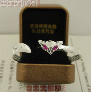Ji Baobao Silver Building Bracelet Sterling Silver Bracelet Fox Sterling Silver Bracelet Women's Bracelet Charming Fox Bracelet
