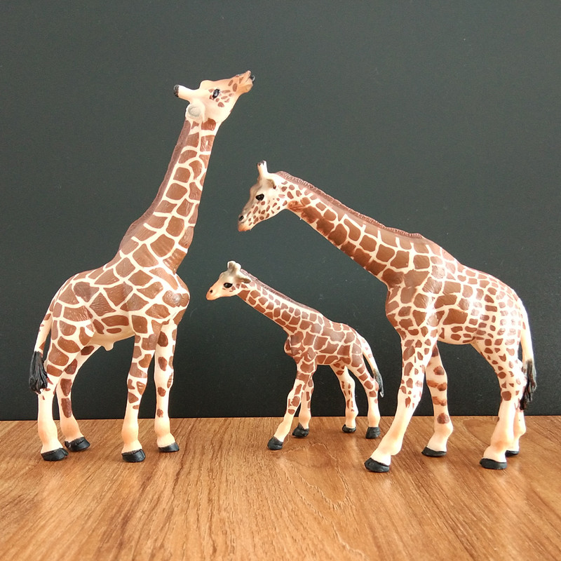 African overlord savanna wild animal model genuine doll lion rhino giraffe children's toy gift
