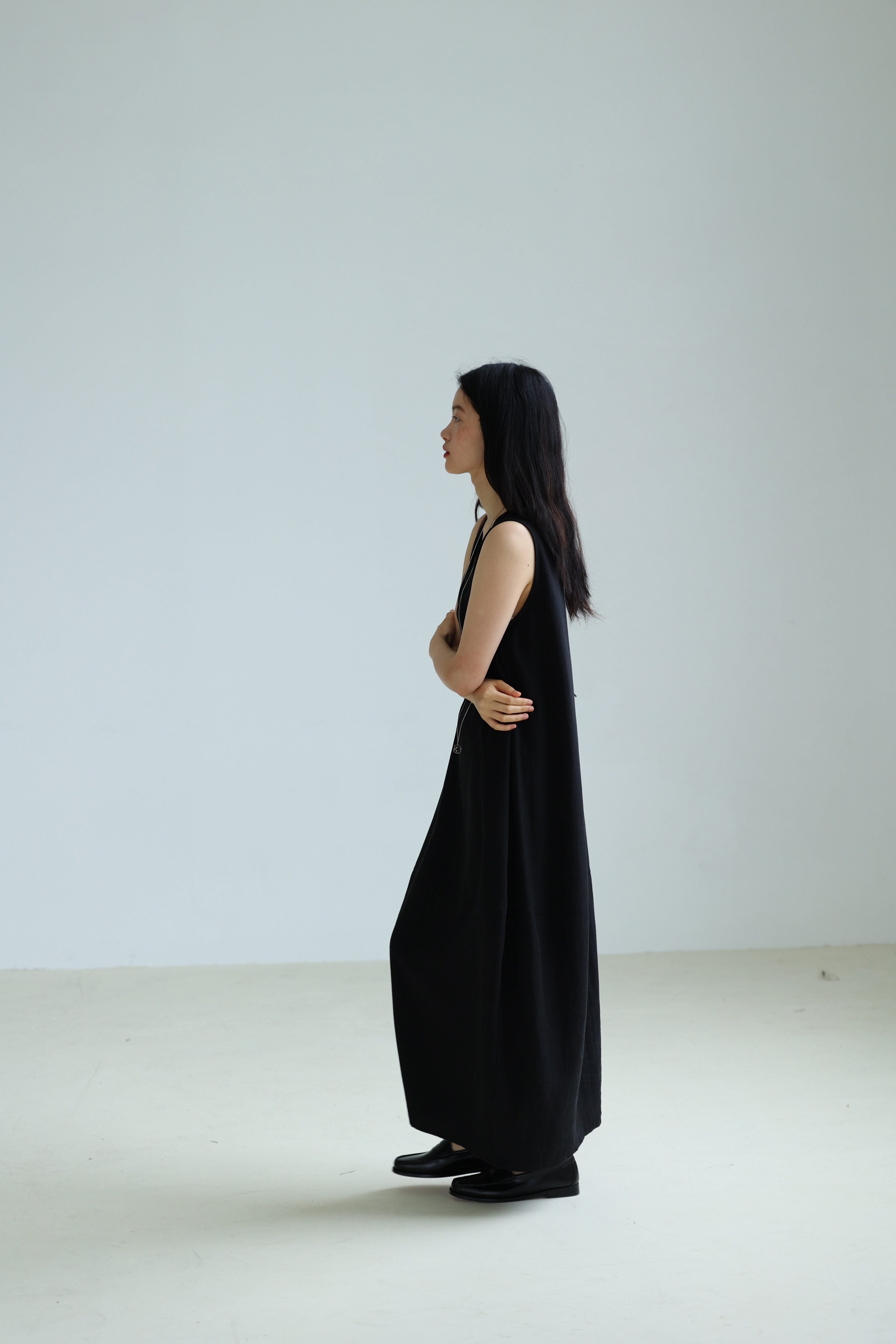 3rd tencel dress три дня зал импортный итальянский натуральный шелк +Конопля воздушный шар жилет юбка двухцветный входить 