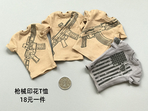1 6 mens soldier T-shirt military print short-sleeved bottoming clothes are easy to use
