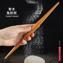 Date wood red Heart Old material Heinewood Leung Wood Rolling Pin Wood Rolling Shaft Subs Rolling Pin No Lacquered Fish Belly Type Two Ends Tips