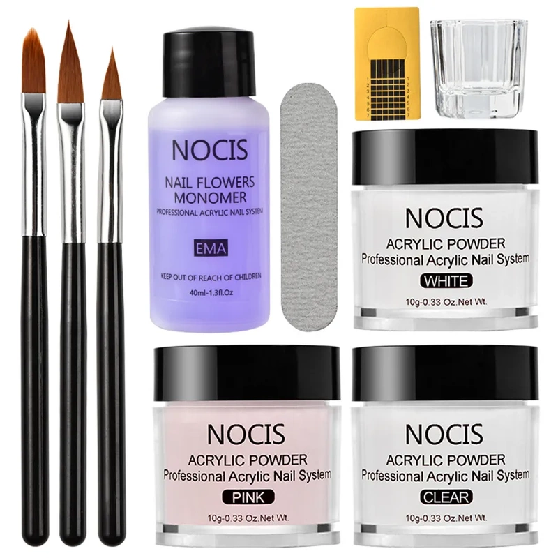 Nocis Cross-Border Nail Art Ema Acrylic Crystal Powder Set Acrylic Powder Extension Crystal Nails