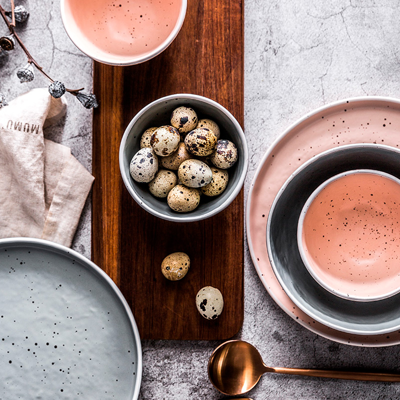 Jian Lin, contracted Nordic ceramic tableware suit home dishes dishes creative jobs gifts Victoria