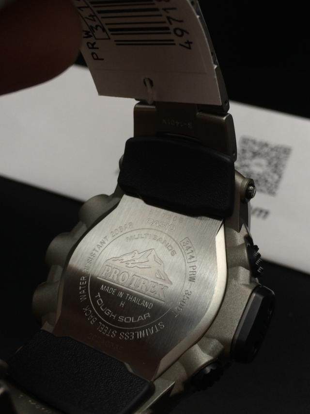 卡西欧三重感应电波登山表prw-3000-1a 3100 t-7 3500-1 y-1 -4