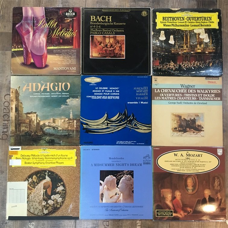 Light Music Film Soundtrack Classical Music Five Black Gel Record LP 12 Inch Soundtrack