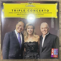 Spot Beethoven Grand Violin Piano Triple Concerto Yo-Yo Ma Mutter Barenboim 2LP Vinyl
