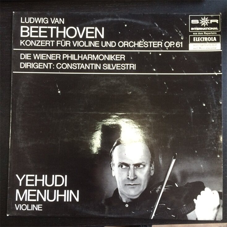 Beethoven Meinuinin Silvestre Violin and Orchestra Concerto Black Gel LP