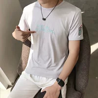 Mùa hè 2018 mới cho nam áo thun ngắn tay cổ tròn quần áo mùa thu phiên bản Hàn Quốc của xu hướng áo sơ mi nam mùa đông áo thun nam 