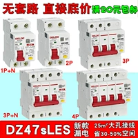 德力西 DZ47SLES LEACKGAGE Выключатель 1P+N 2P 3P+N 4P 63A Утечка Новый узкий размер