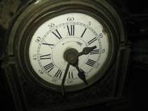 Original imported == porcelain plate alarm desk watch == pendulum movement (antique watch collection)