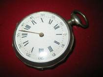 纯银瓷盘老怀表(古董表收藏)