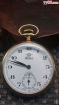 Swiss gold-filled small three-hand pocket watch