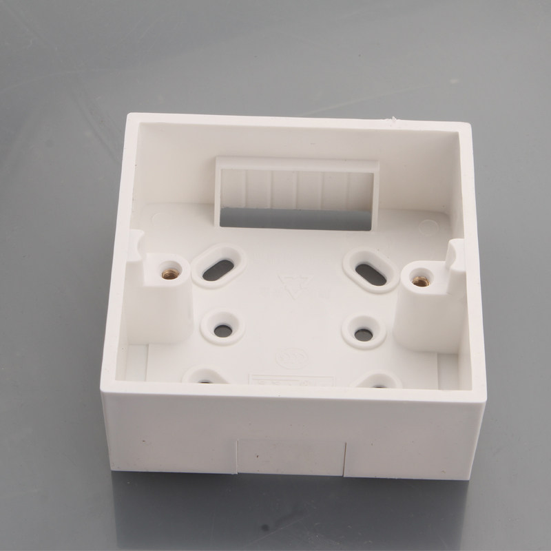 English Plastic Trunking Bottom Case Single Bottom Case 86 Bottom Case 86 Min Fit Single Case Wall Clear Wire Switch Socket Engineering Wiring Bottom Case