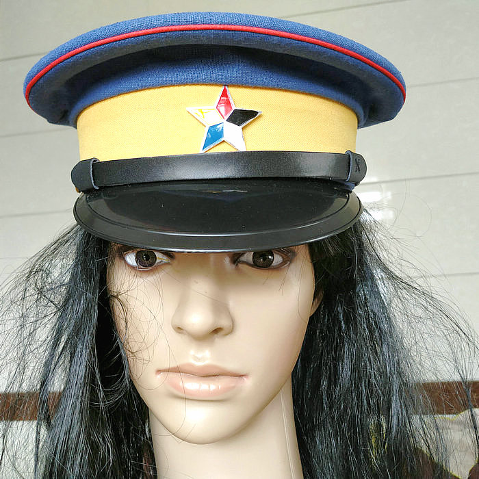 Republic of China big brim hat cotton linen fabric Beiyang warlord resistance Northeast Army hat army fan COS big cap