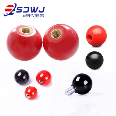 Red rubber wood M5 M5 M6 M6 M8 M12 M10 M16 M16 M16 handwheel handle copper core glued wood round ball handle ball