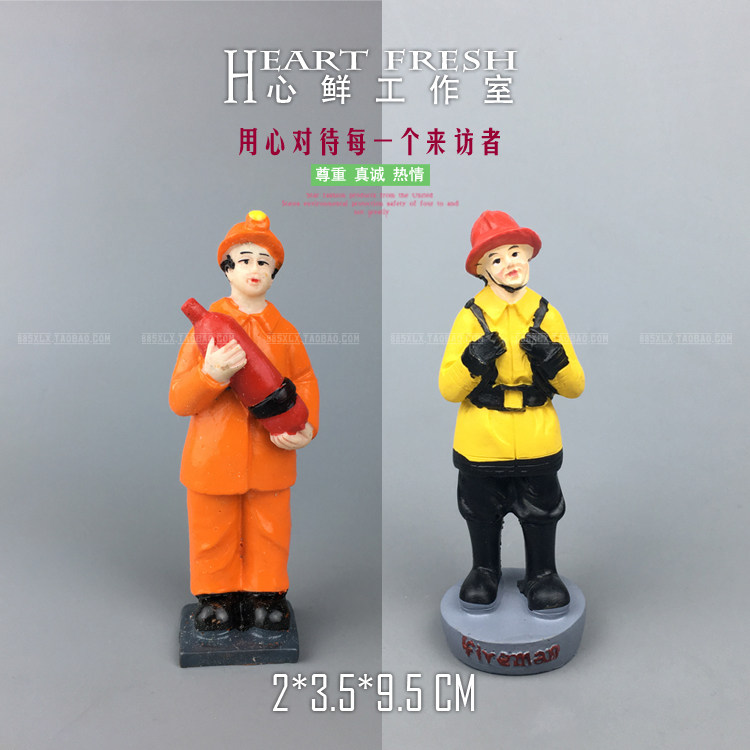 RW5 Mental Sand Disc Game Simulation Professional Figure Model Fireman Fire Resin Real Man Swing Piece-Taobao