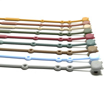 Childrens teether anti-lost rope anti-lost chain baby silicone teething toy baby anti-lost pacifier clip chain