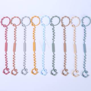 Silicone pacifier bottle, baby teething prevention, toy lanyard, water cup, pacifier, food grade teether, anti-loss rope