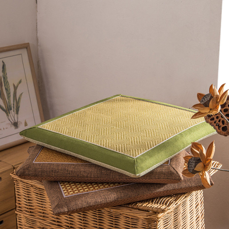 Summer memory cotton rattan mat cushion Summer student stool cushion Cool mat cushion Breathable mat Office?Chair cushions