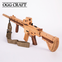 Wooden M416 model assault rifle Jedi Survival Eating chicken boy toy tactical burst corngar gun