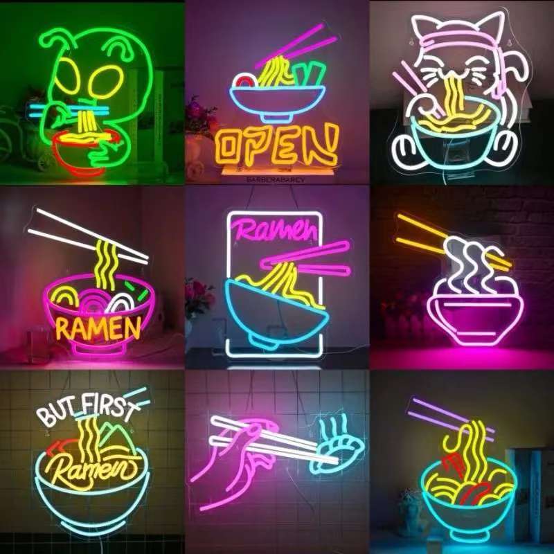 Ramen Led Neon Light Decoration, Late-Night Snack Light Sign, Creative Atmosphere Light Sign Ramen Led Neon Light Decoration, Late-Night Snack Light Sign, Creative Atmosphere Light Sign