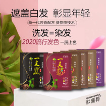 Hair dye color whitening agent cover white hair bag for travel pack a bag can be used once with hair dye