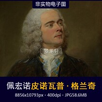 PeMacro Pinot Novap Granic Portrait of French Oil Painting Noble Men Non-physical Electronic Tun material