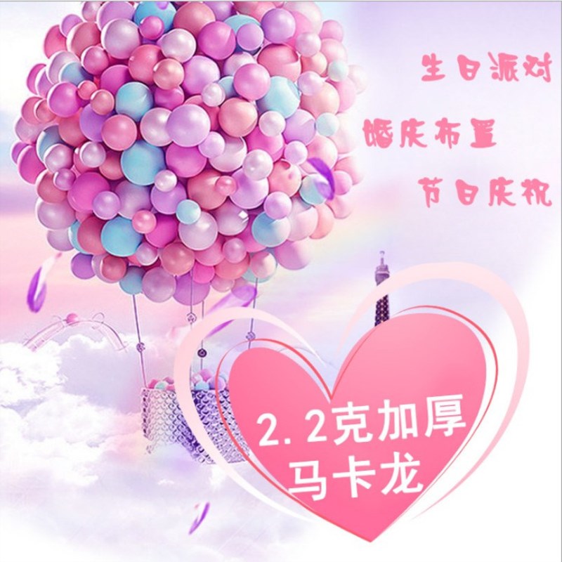 Candy color new 10-inch thickened macaron latex balloon birthday party decoration room decoration lift-off balloon