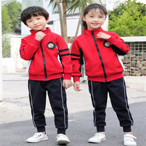 2020 Spring and Autumn Student School Clothing Kindergarten Garden Uniform Teacher Junior High School Double Layer Childrens Sports Meet Class Uniform Trendy