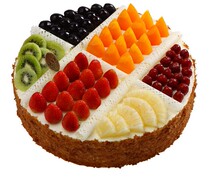 Beijing weidomei birthday cake (colorful fruit) natural milk fat official distribution