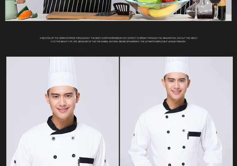 Uniforme de cuisinier en polyester - Ref 1910567 Image 13