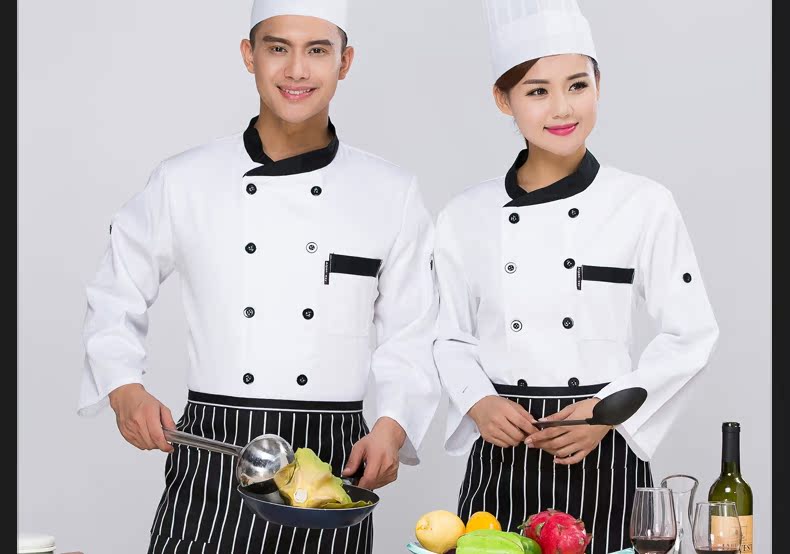Uniforme de cuisinier en polyester - Ref 1910567 Image 12