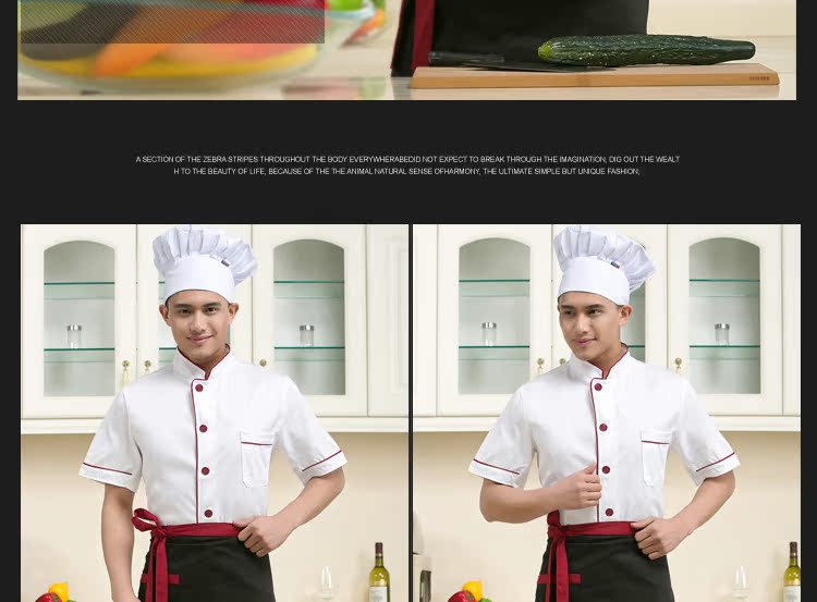 Veste chef cuisinier en LYCRA Lycra - Ref 1910915 Image 13