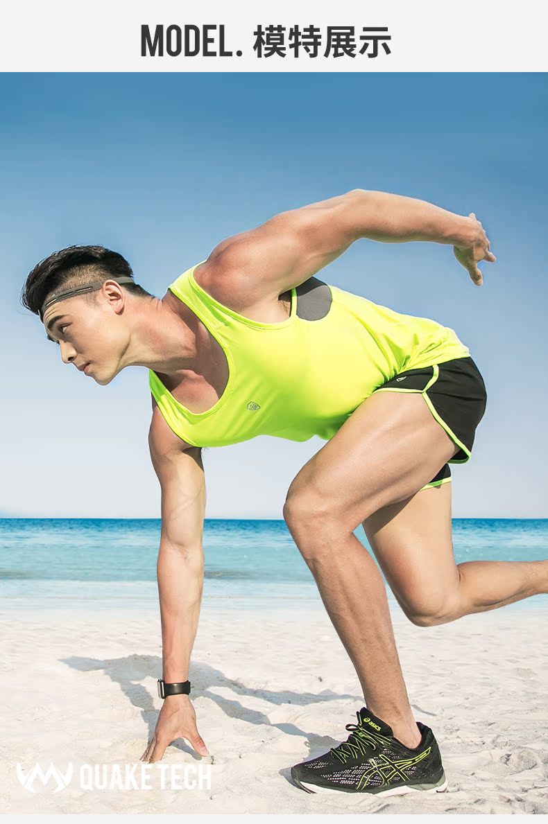 Chạy thể thao phù hợp với nam giới mùa hè marathon vest T-Shirt nhanh khô ngắn tay ba điểm quần short tập thể dục phù hợp với Lei charm áo cầu lông