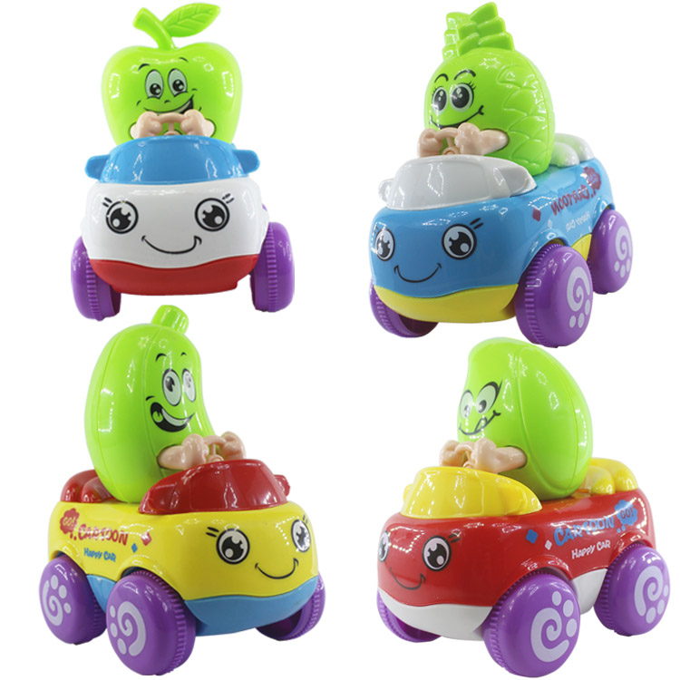 Cartoon Inertia Children Toy Baby Baby Early Education Puzzle Small Car Engineering Car Plane Animal Q Edition Gift