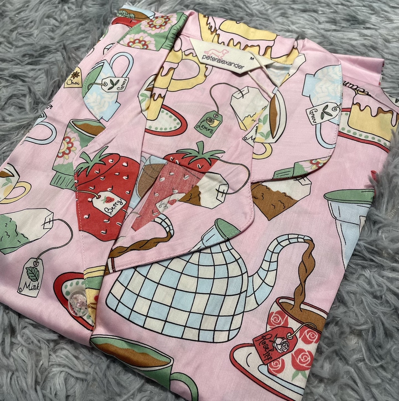 Australian P*A Pure Cotton Short-Sleeved Shorts Loungewear Super Cute Pattern Easy to Wear Comfortable Pajama Set 568 Australian P*A Pure Cotton Short-Sleeved Shorts Loungewear Super Cute Pattern Easy to Wear Comfortable Pajama Set 568