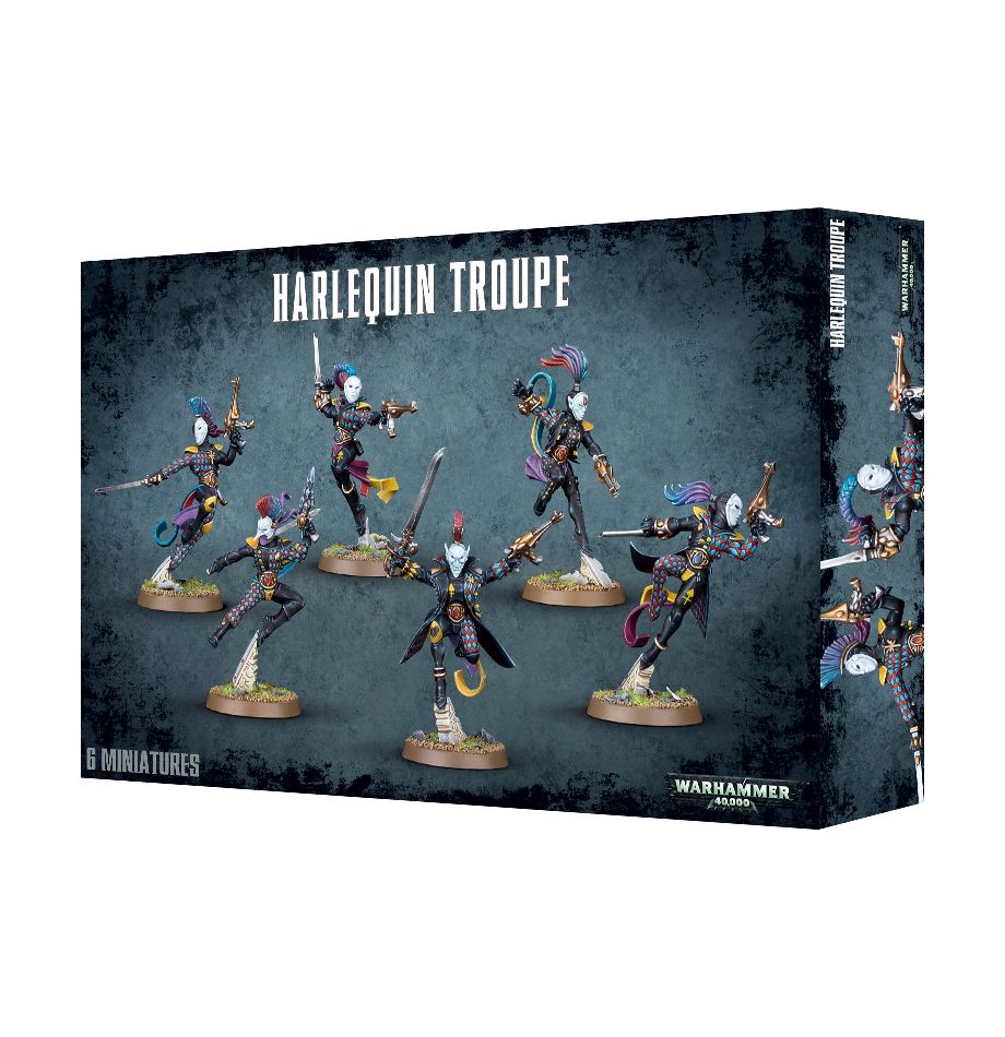 (North Sea BG) Warhammer 40K ugly corner troupe clown Harlequin Troupe spot