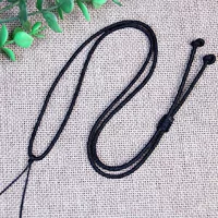 Регулируемая толстая веревка для колье черного цвета - около 100 штук.