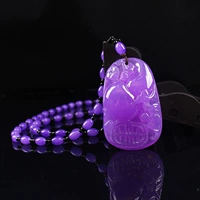 Фиолетовое ожерелье из имитации пчелиного воска-Ruyi Gourd