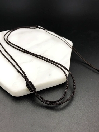 Плетеная подвеска ручной работы, ремешок, браслет из красной нити из нефрита