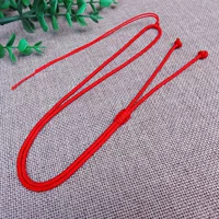 Регулируемое толстое колье-веревка красного цвета - около 100 штук.