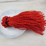 Плетеный оберег на день рождения ручной работы с косичкой, браслет из красной нити, аксессуар, подарок на день рождения