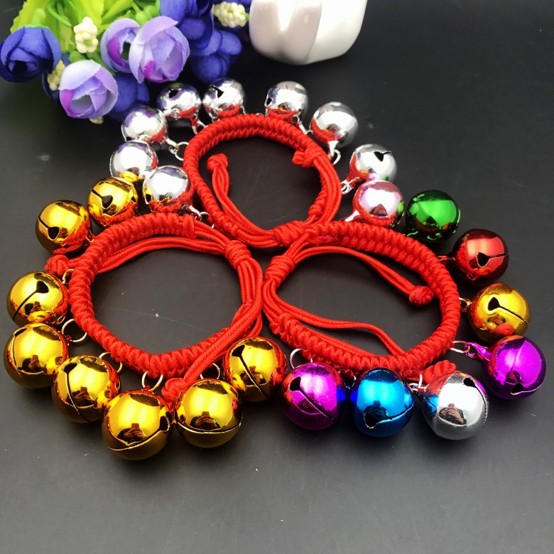 Lễ tốt nghiệp Dance Bell Bracelet Children Dance Performance Bracelet Copper Bell Anklet Ngày đầu năm mới - Vòng chân lắc chân nữ bạch kim
