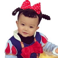 Черная заколка для волос с бантиком, повязка на голову