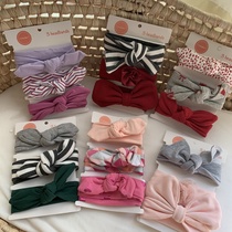 Childrens pure cotton butterfly knot with three - piece sets